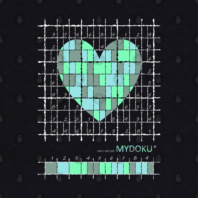 Mydoku_W001_V001_005_F&B: Sudoku, Sudoku coloring, logic, logic puzzle, holiday puzzle, fun, away from screen by Mydoku